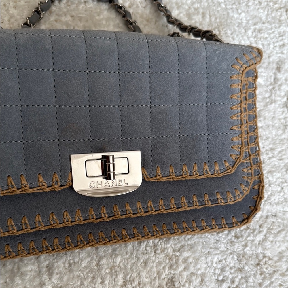 Chanel Grey/Blue bag